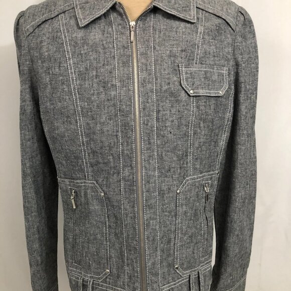Womens Gray Jacket. Conrad C. Size 14. Like NEW - Picture 2 of 9